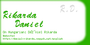 rikarda daniel business card